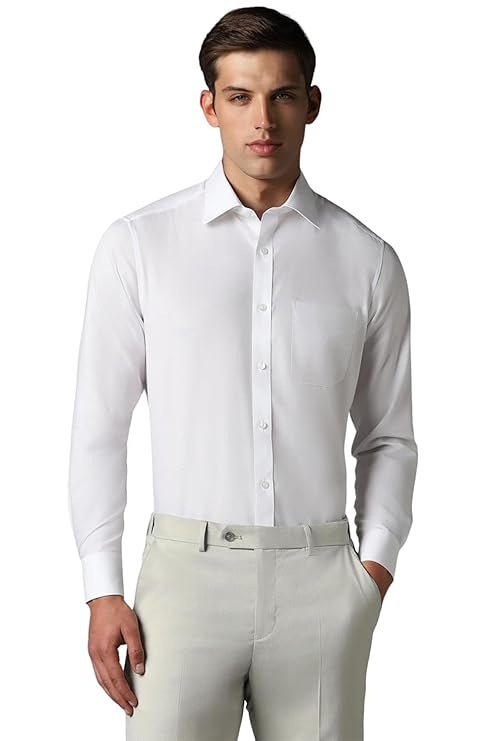 Louis Philippe Permapress Regular Fit Breathable